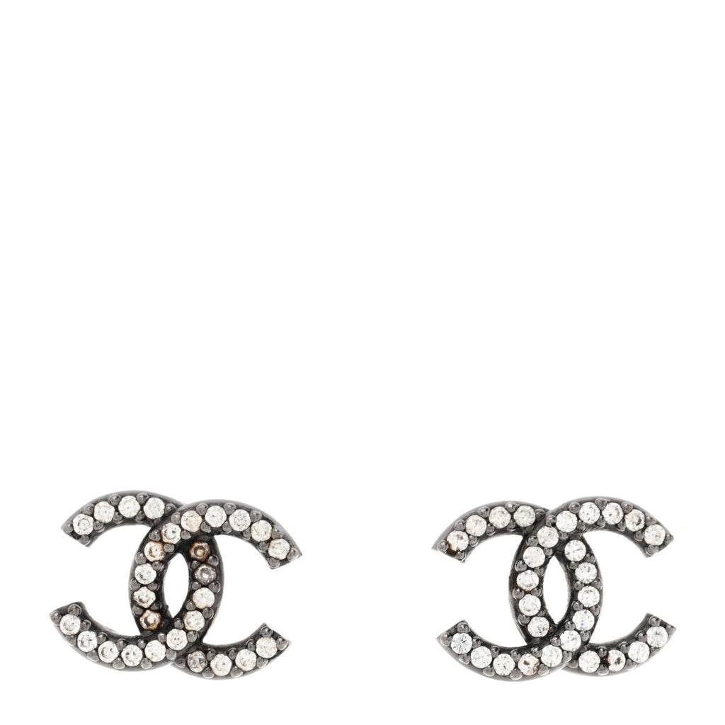 Ruthenium Crystal CC Earrings