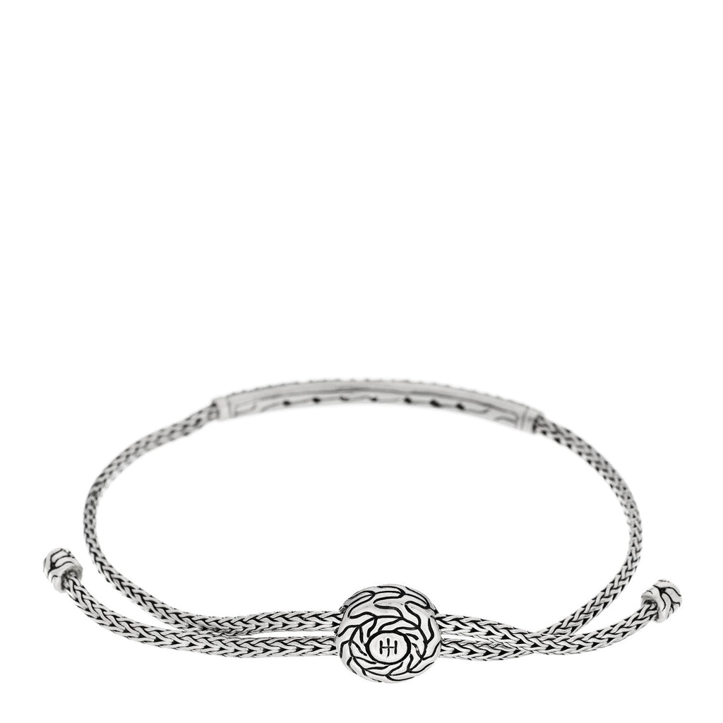 Sterling Silver Moonstone Classic Chain Pull Through Bracelet