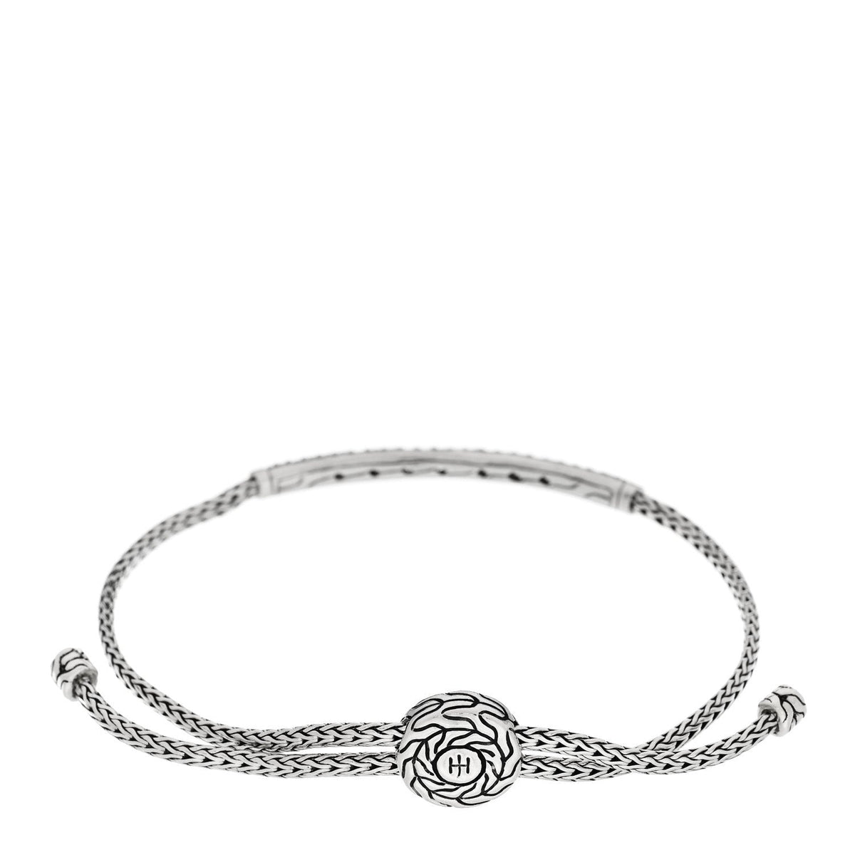 Sterling Silver Moonstone Classic Chain Pull Through Bracelet