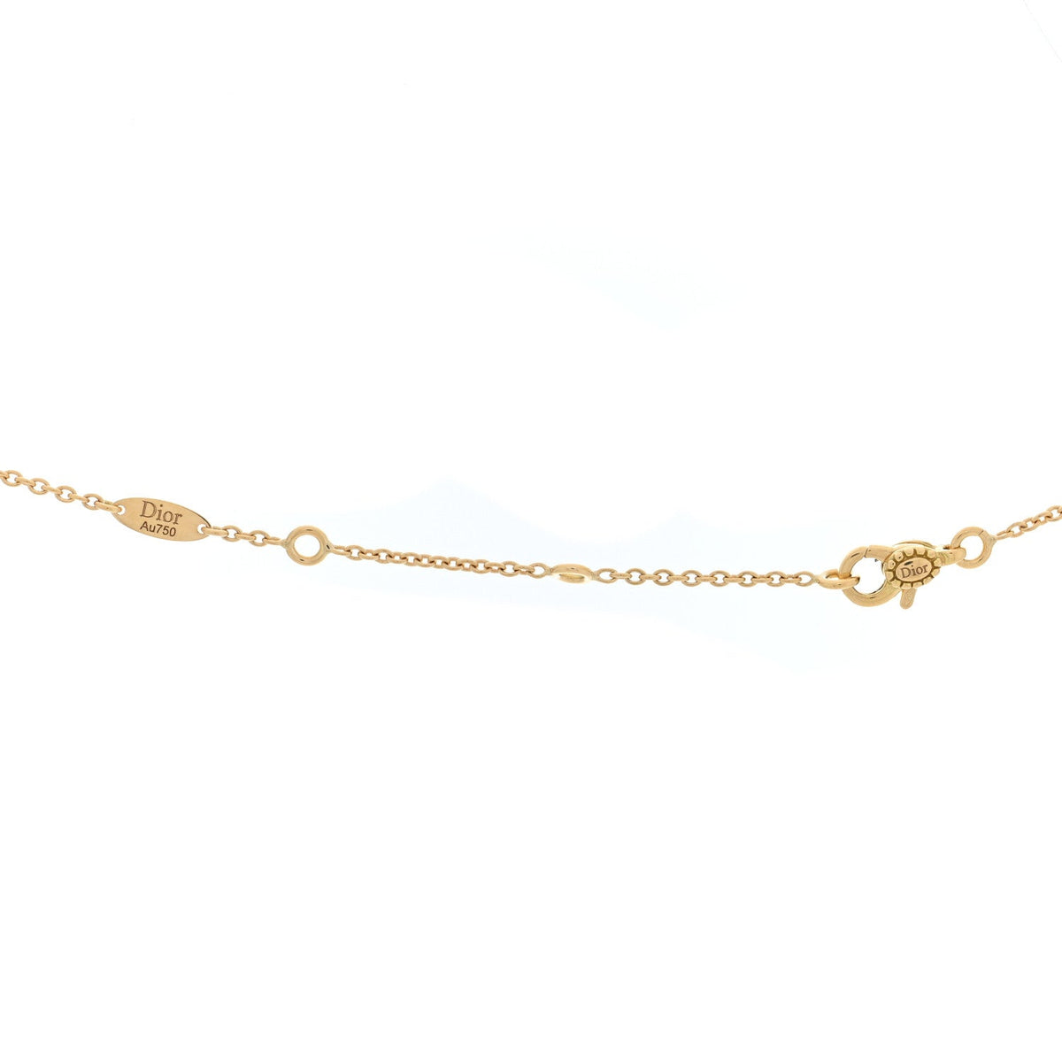 18K Yellow Gold Diamond Malachite Rose Des Vents Necklace