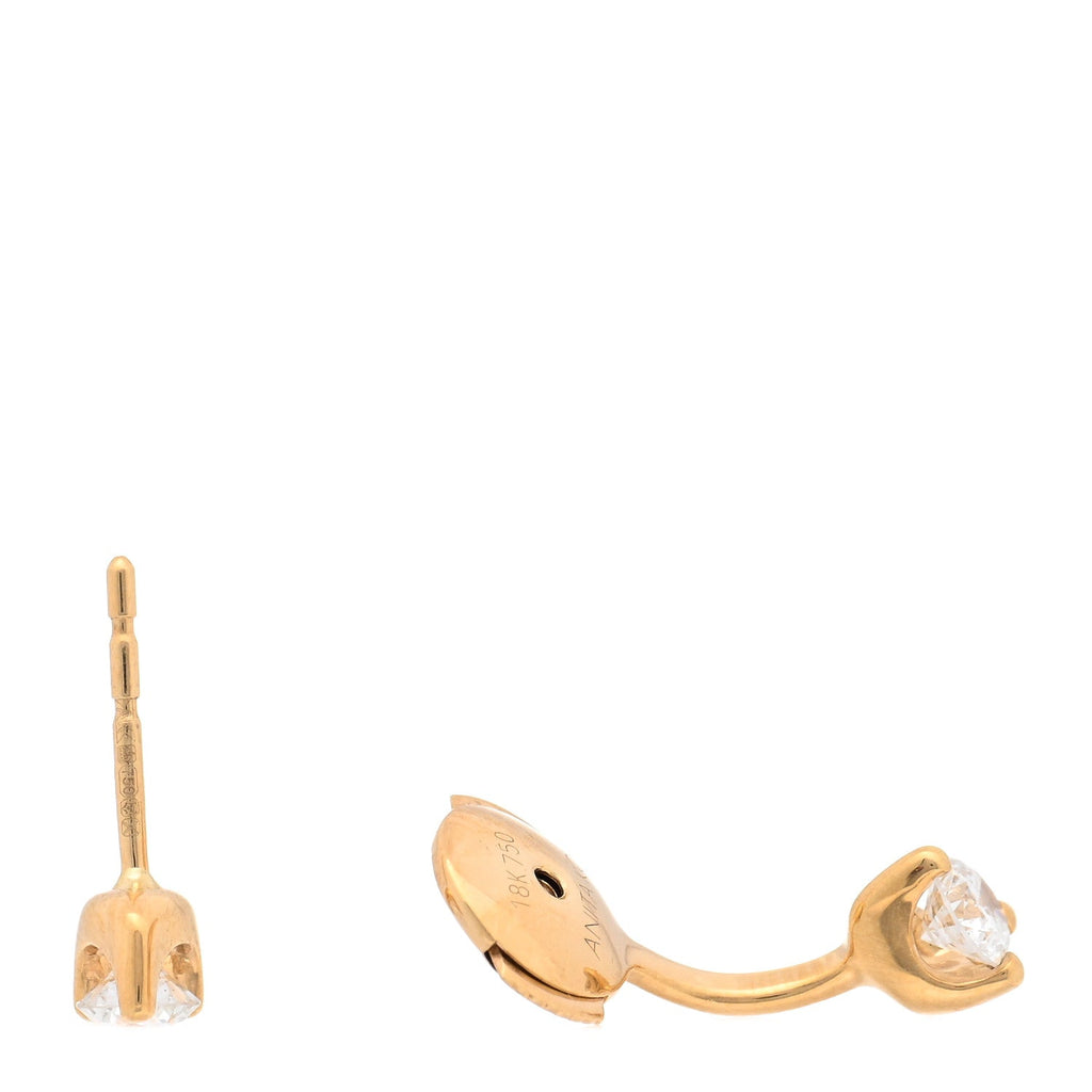 18K Yellow Gold Diamond Orbit Earring