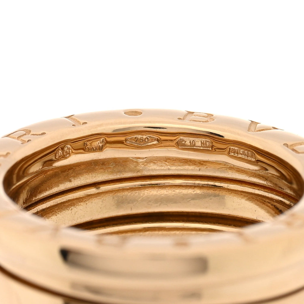 18K Yellow Gold B.Zero1 Four-Band Ring 48 4.5