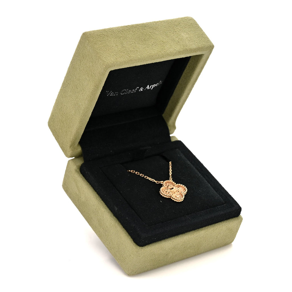 18K Yellow Gold Vintage Alhambra Pendant Necklace