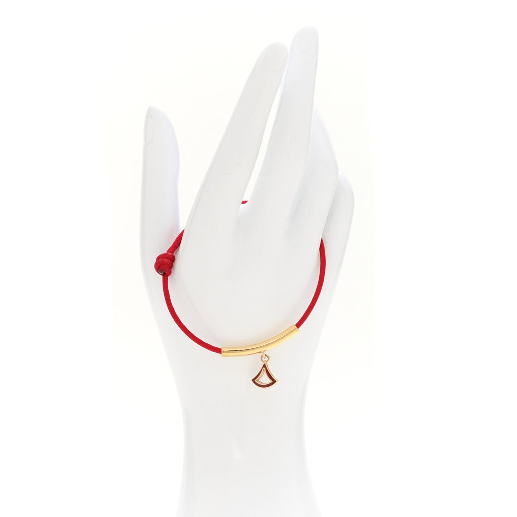 Divas' Dream Cord Bracelet Red Gold
